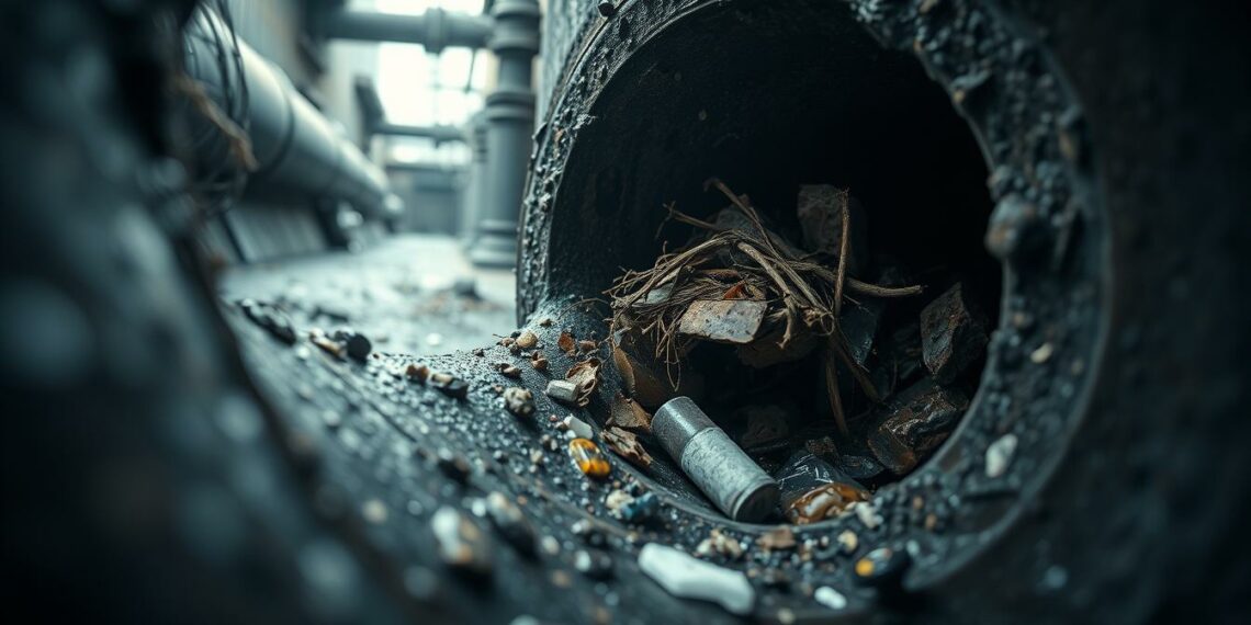 Hauptkanalverstopfung Gefahren